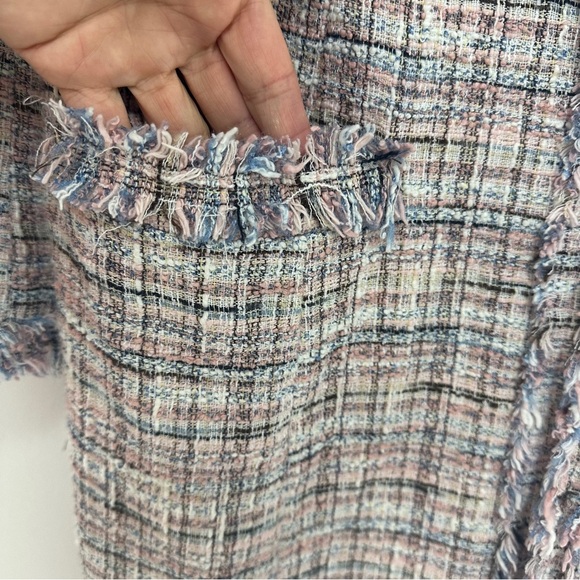 Tyler Boe Madeline Boucle Tweed Jacket in Pink - Picture 7 of 9